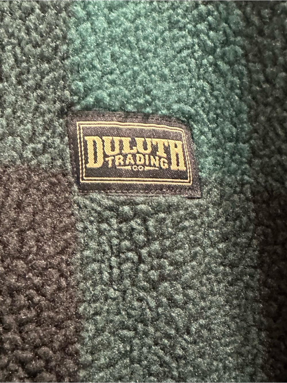 Duluth Pile Hi Fleece Full-Zip jacket,2XL,green/black - Picture 2 of 6